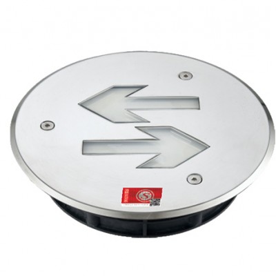 小圓形超薄不銹鋼集控集電地埋燈